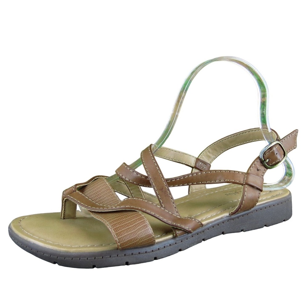 Comfort‎ Plus Women's  Strappy Brown Synthetic Sz 8.5 Medium  Used 2025